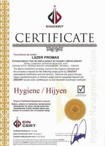 HYGIENE/ HİJYEN BELGESİ